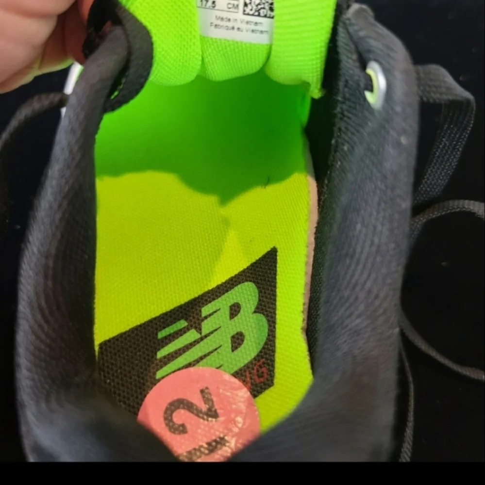 New Balance Kids 890s Black & Neon Green S…